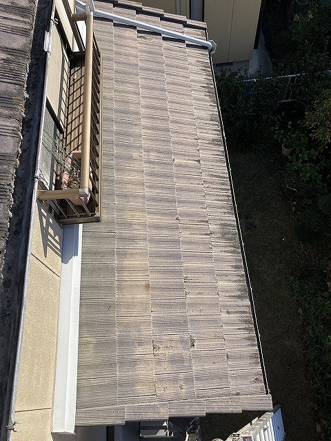 上から見た下屋根全景