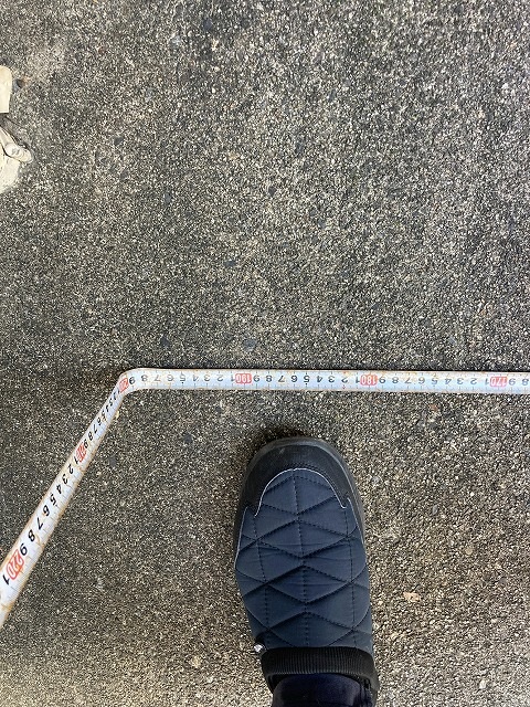 防水表面の摩耗確認