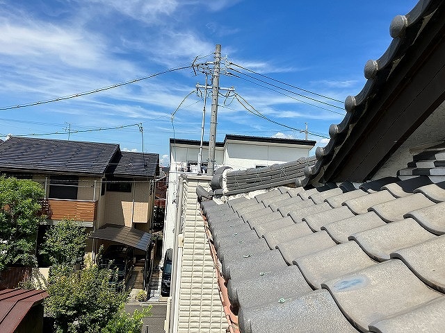 大屋根の瓦全体
