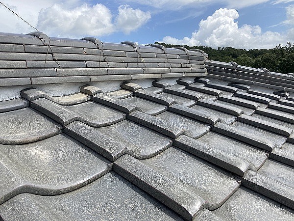 瓦屋根の表面状態